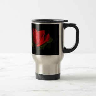 Caneca Térmica Rosa vermelha - Paixão Escura