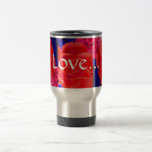 Caneca Térmica Rosa vermelha Vermelha Gorda II