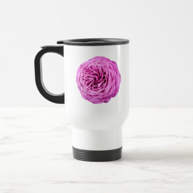 Caneca Térmica Rosa Vibrante Rosa Recortada (Esquerda)