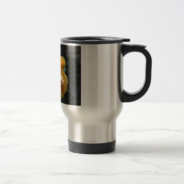 Caneca Térmica Rosas Amarelos (Direita)