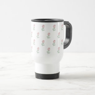 Caneca Térmica Rosas vermelhas, Padrão De Rosas, Flores