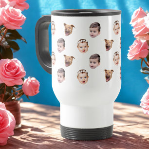 Caneca Térmica Rosto Personalizado, Oferta Única de 3 Fotos para