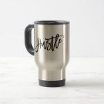 Caneca Térmica Rotulação na moda da convicção<br><div class="desc">Featuring Modern Lettering that says "Hustle". Great gift for a co-worker,  friend or recent graduate.</div>