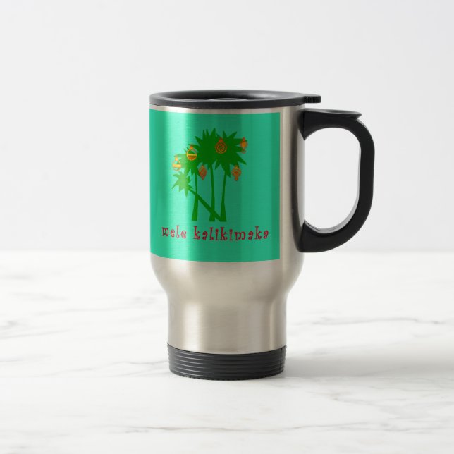 Caneca Térmica Roupa havaiano do Natal de Mele Kalikimaka (Direita)