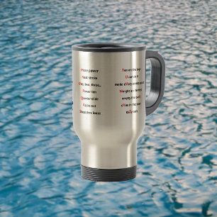 Caneca Térmica Rowers Alphabet, diversão A a Z