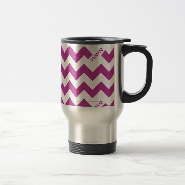 Caneca Térmica Roxo do ziguezague (Direita)