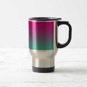 Caneca Térmica Roxo magenta & cerceta Ombre