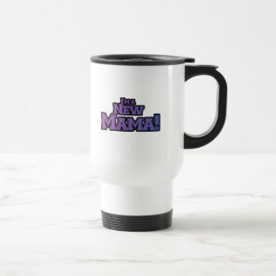 Caneca Térmica Roxo, sou uma nova mãe Camiseta e presentes