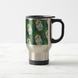 CANECA TÉRMICA RUAS IRLANDESAS. HEIFER DO DIA DE PATRICK, VACA DE