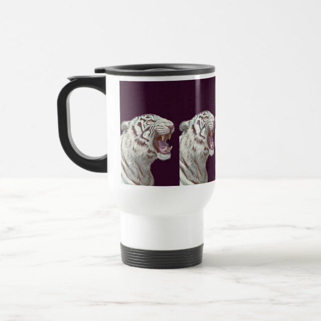 Caneca Térmica Rugido do Tigre Branco (Esquerda)