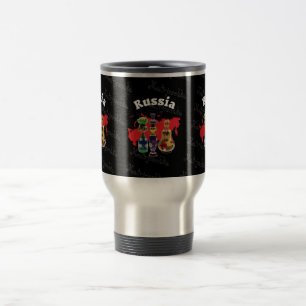 Caneca Térmica Rússia - Russia Babuschka Matrjoschka taça -