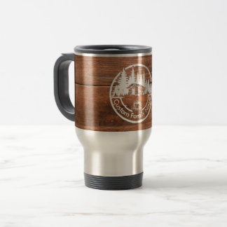 Caneca Térmica Rustic Cottage Cabin Barn | Custom Family Name
