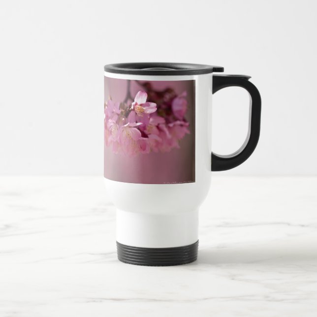 Caneca Térmica Sakura Cherry Blossoms Delicar Buquê Rosa (Direita)