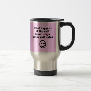 Caneca Térmica Salão de beleza engraçado do prego
