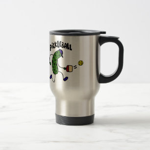 Caneca Térmica Salmoura engraçada que joga Pickleball