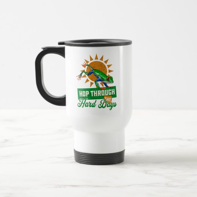 Caneca Térmica Salto através do Sapo da árvore amazônica nos Duro (Esquerda)