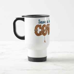 Caneca Térmica salve um cavalo monte um cowboy