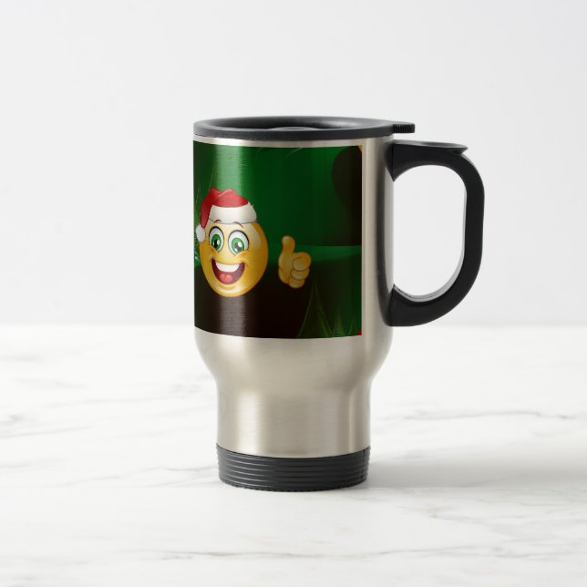 Caneca Térmica santa claus emojis (Direita)