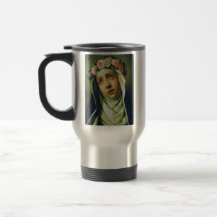 Caneca Térmica Santa Rosa de Lima Anjo do Peru Arte Fina