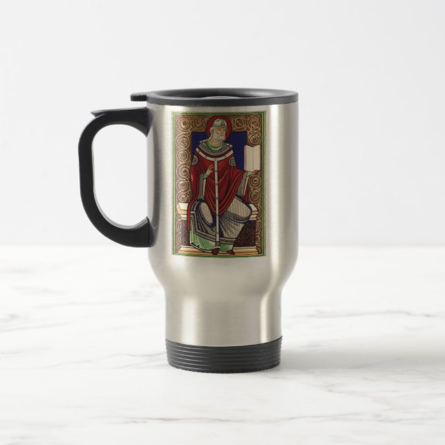 Caneca Térmica Santo Gregório Magno Doutor da Igreja (Esquerda)