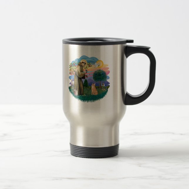 Caneca Térmica São Francisco (ff) - gato laranja tabby (Direita)