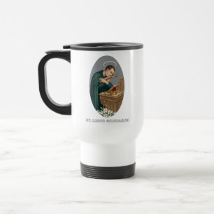Caneca Térmica São Luís IX da França Católico Santo Cura 