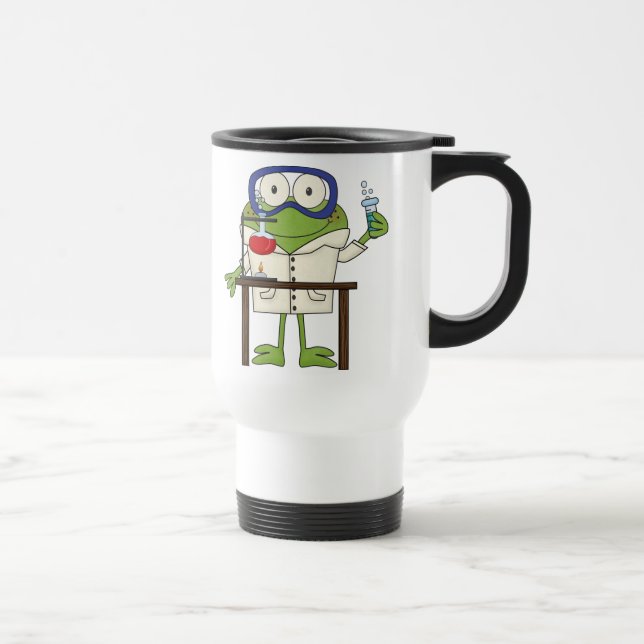 Caneca Térmica Sapo no laboratório de ciência (Direita)