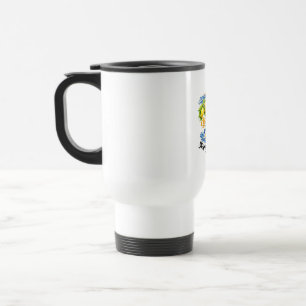 Caneca Térmica Sapore di Sole Arte em Aquarela de Limão Mediterrâ
