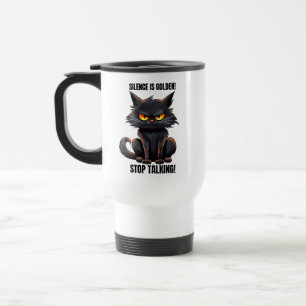 Caneca Térmica Sarcasmo engraçado de ouro silencioso