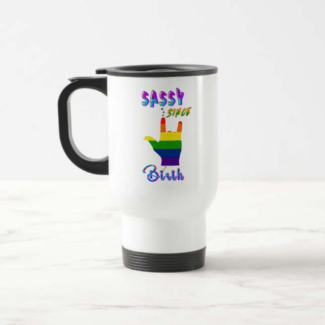 Caneca Térmica Sassy Desde o Nascimento (Esquerda)