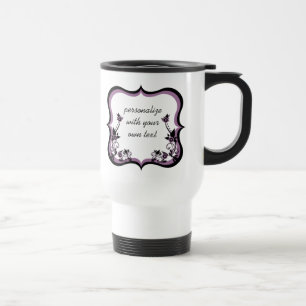 Caneca Térmica Sassy Floral Frame Mug, Roxo