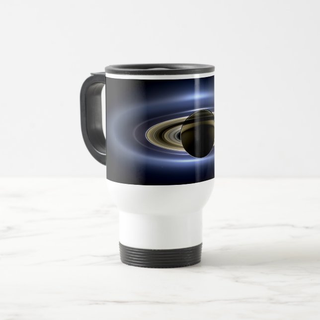 Caneca Térmica Saturno Eclipsou o Sol do Orbiter Cassini (Frente Esquerda)