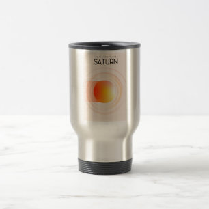Caneca Térmica Saturno - O Planeta dos Anéis Arte Espacial.