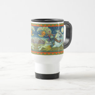 CANECA TÉRMICA SCARECRONA DE HORSEMÃ INOXIDÁVEL, VIAGEM VIAGEM AO