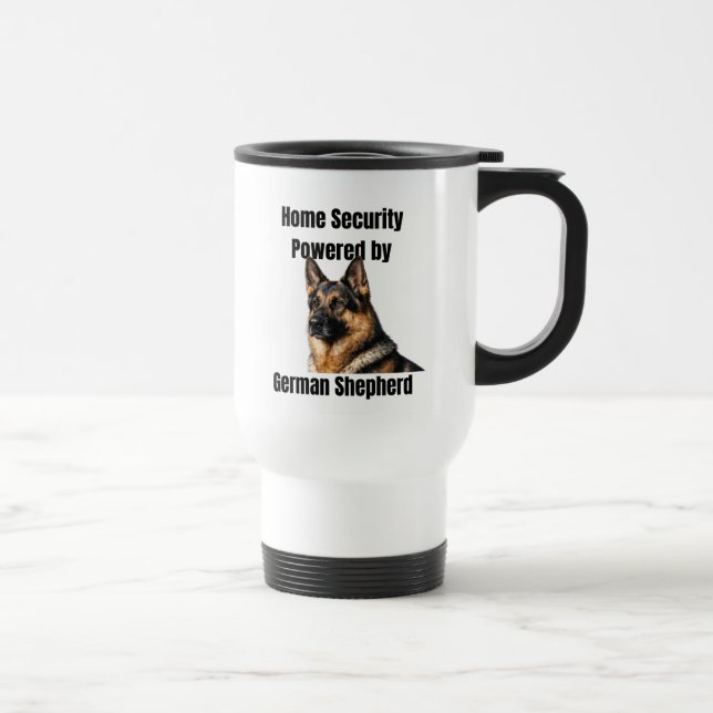 Caneca Térmica Segurança Doméstica com Poder de Pastor Alemão (Direita)