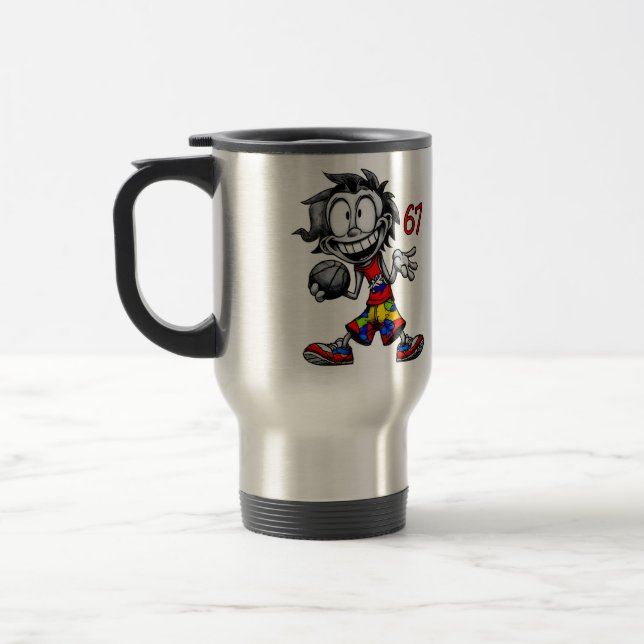 Caneca Térmica Seis sete! Meme (Esquerda)