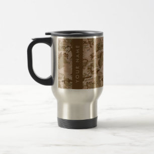 Caneca Térmica Seixos de Camuflagem do Deserto, Seu nome, Persona