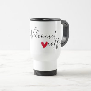 Caneca Térmica Seja bem-vinda - amor café