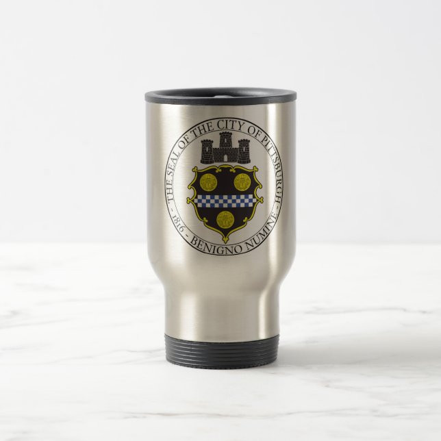 Caneca Térmica Selo da cidade de Pittsburgh (Centro)