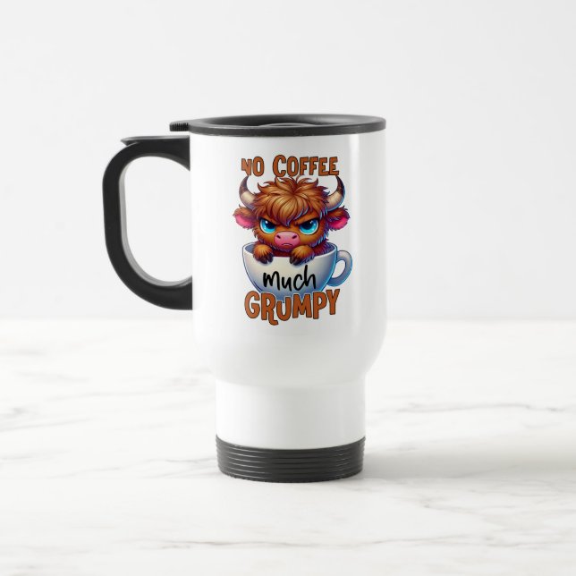 Caneca Térmica Sem Café Muito Mal-Humorado  (Esquerda)
