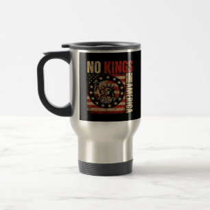 Caneca Térmica Sem Reis Na América Clássico Patriótico Grunge Vin
