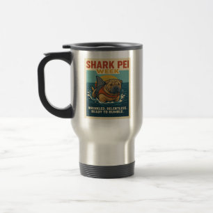 Caneca Térmica Semana de Shark Pei: Pronto para Rumbir