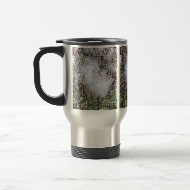 Caneca Térmica Sementes de Milkweed e Seda (Esquerda)