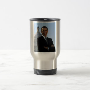 Caneca Térmica Senador dos EUA, Presidente 44-americano Barack Ob