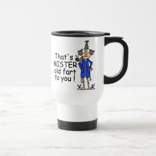 Caneca Térmica Senhor Velho Fart Aniversário Humor