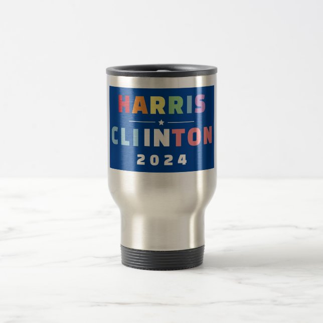 CANECA TÉRMICA SENHORA PRESIDENTE KAMALA HARRIS CLINTON 2024 (Centro)