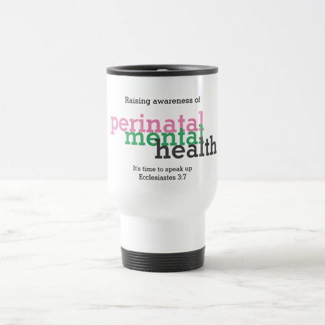 Caneca Térmica Sensibilização MENTAL PERINATAL Personalizável (Centro)