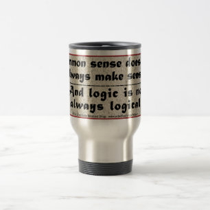 Caneca Térmica Senso comum e lógica