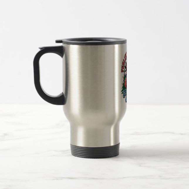 Caneca Térmica Sentindo-se Alegre Natal Papai Noel (Esquerda)