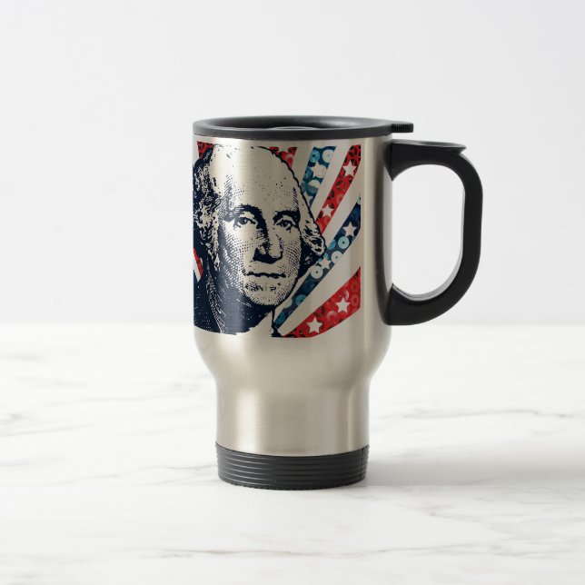 Caneca Térmica sequin george washington (Direita)